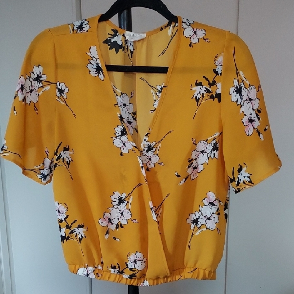Sienna Sky Yellow Floral Blouse